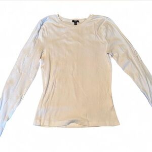 Express White Long Sleeve Tee
